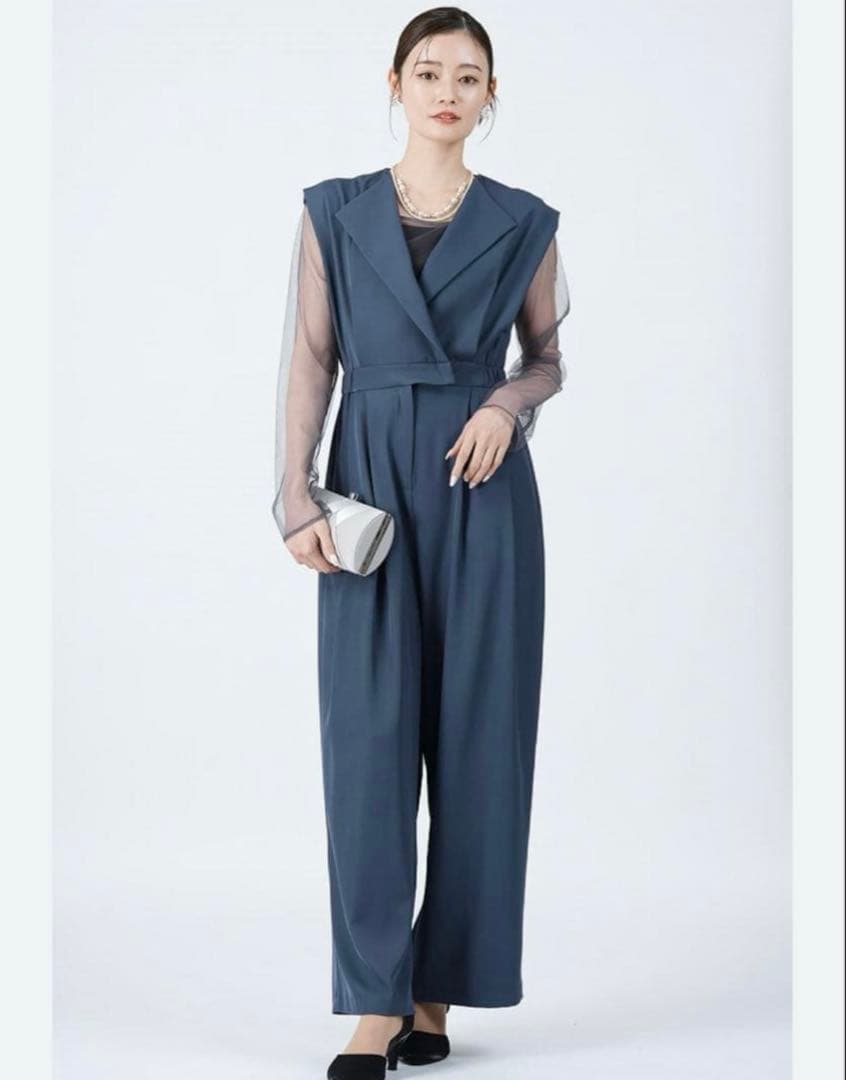 niana スタンドアウトカラーオールインパンツ