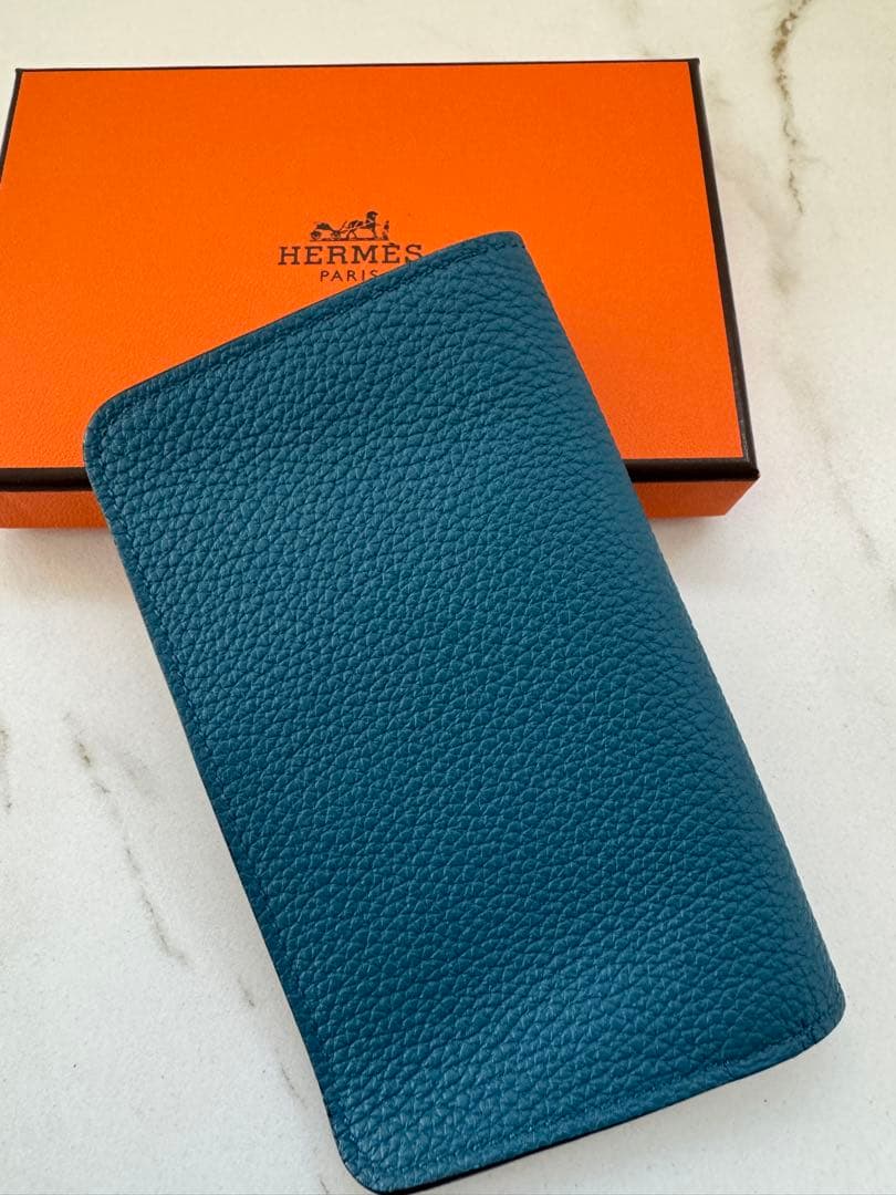 HERMES ドゴン キーケース コバルト 超美品 箱付き