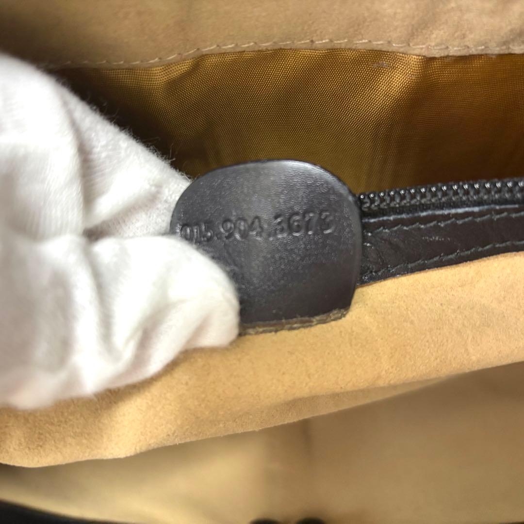 GUCCI グッチ キャンバス GG柄 シマ 黒 トートバッグ ビジネス 肩掛け