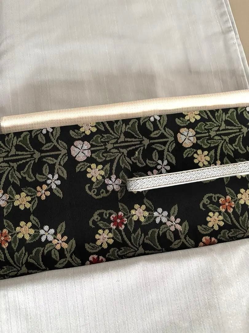 きもの英 経節紬調 無地 シルバーグレー 洗えるきもの ポリエステル