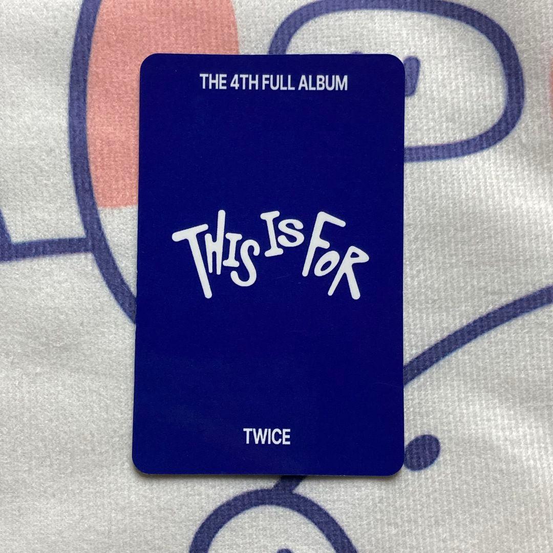 TWICE THIS IS FOR 人気歌謡 ジヒョ 7/13 トレカ