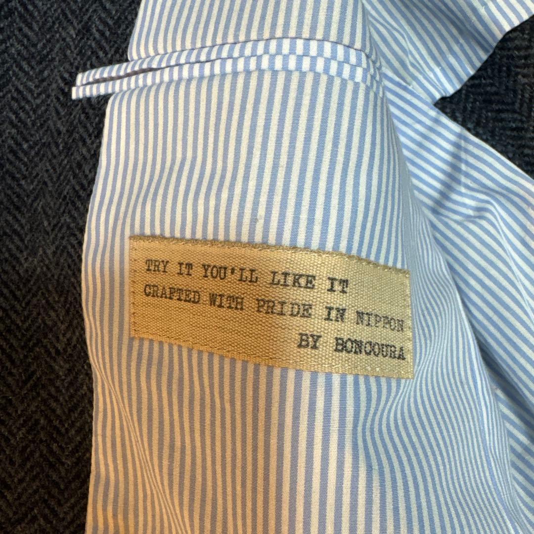 『極美品』BONCOURA ボンクラ テーラードジャケット　ツイード 38