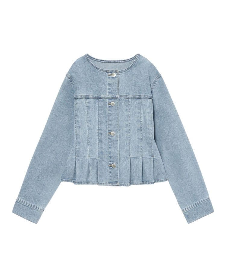 ANAYI ストレッチデニムノーカラー ジャケット サイズ38