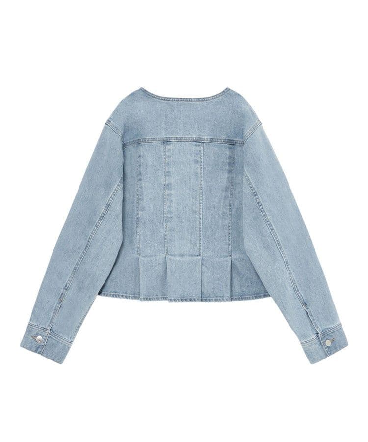 ANAYI ストレッチデニムノーカラー ジャケット サイズ38