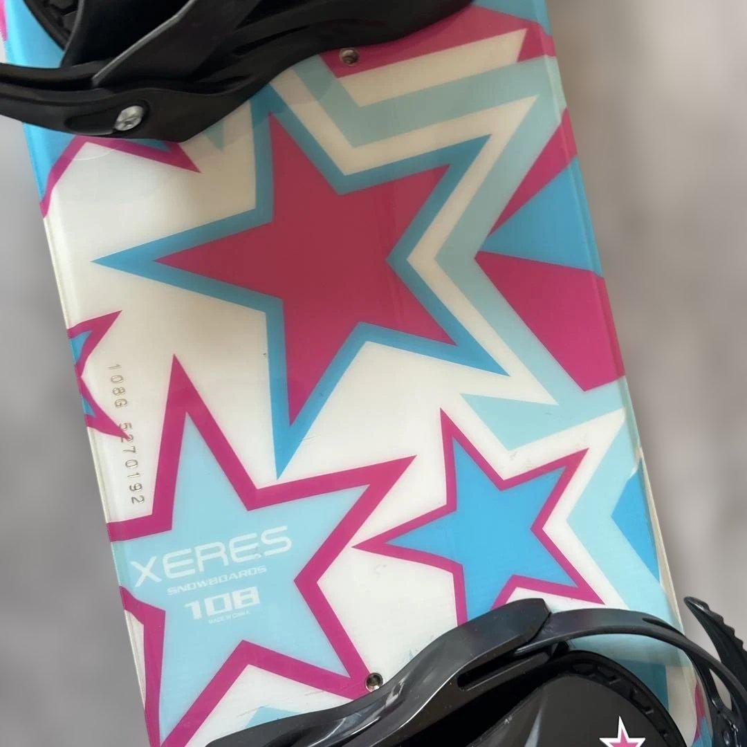 ✨️美品✨️ XERES スノーボード ジュニア 108cm ビンディングセット