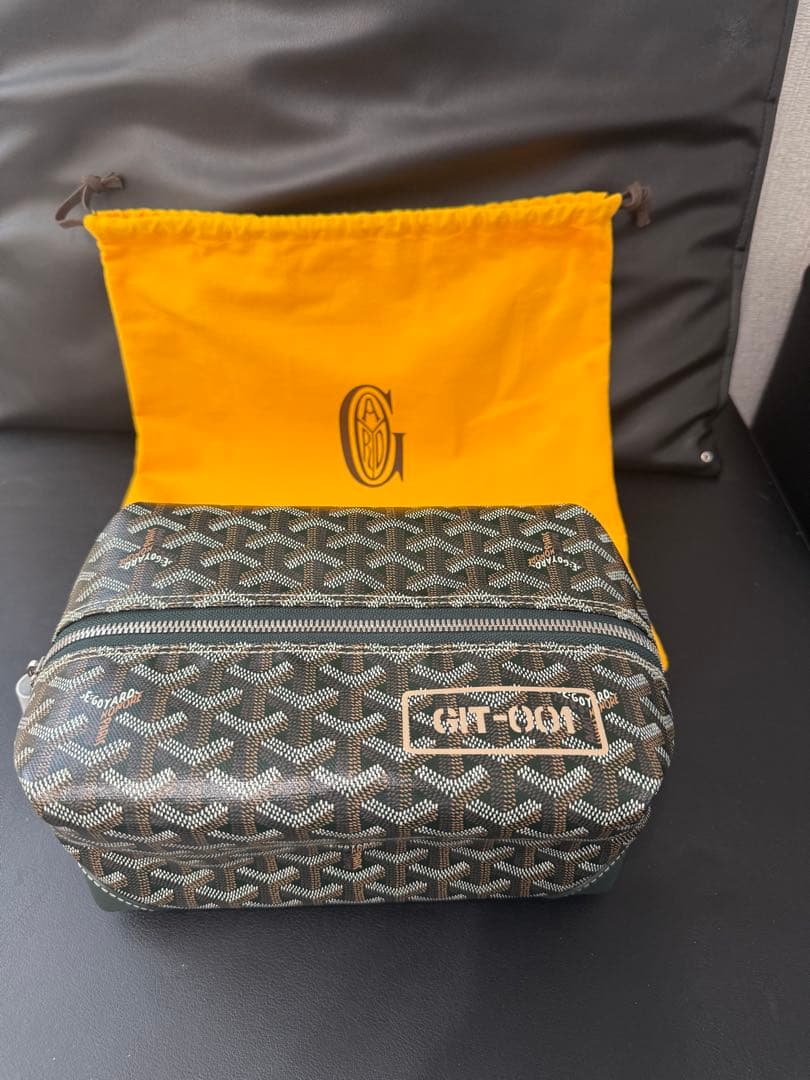 【限定】Goyard ボウリング25トイレタリーバッグ ダークグリーン