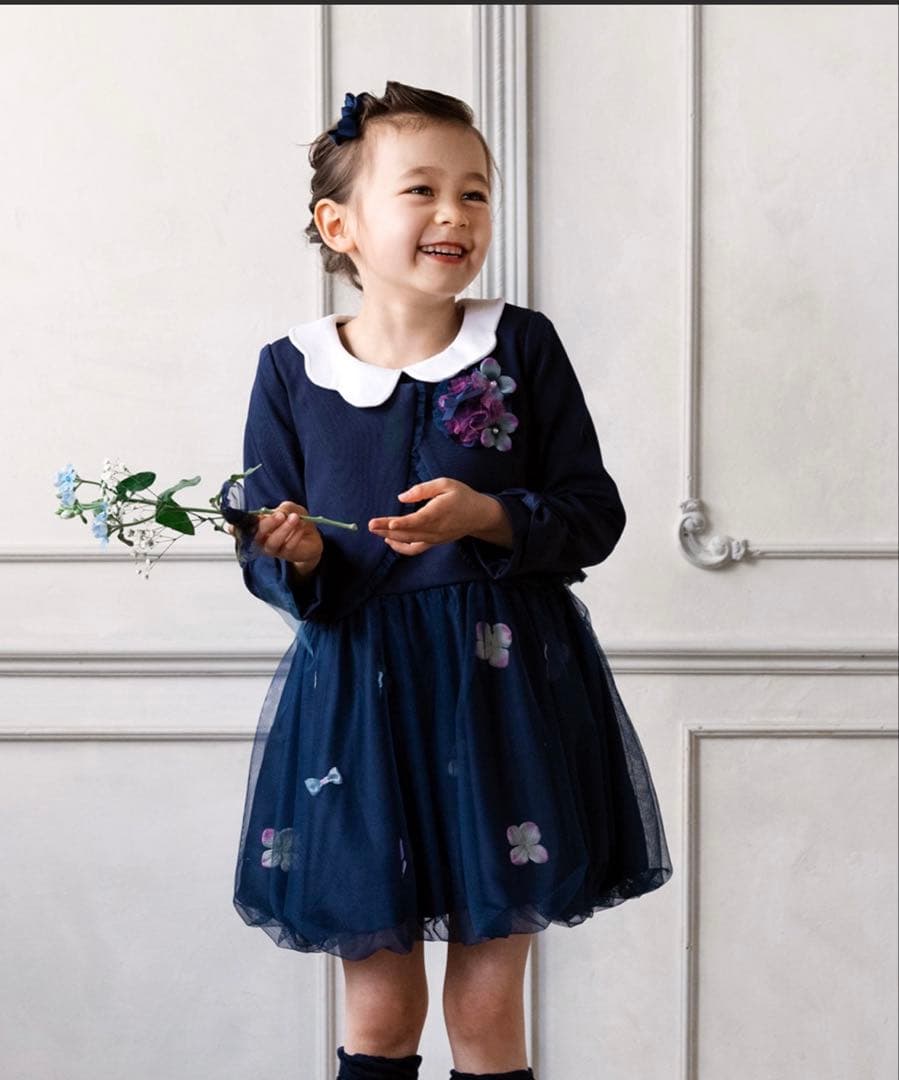 panpantutu フォーマルワンピ　ジャケット　コサージュ　3点セット