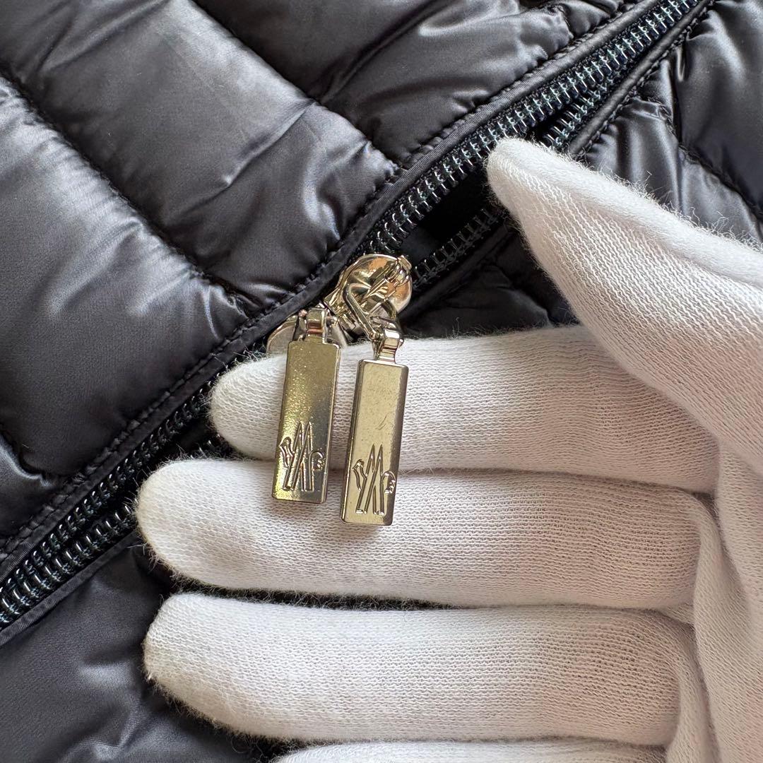 極美品*モンクレール ライトダウンジャケット ロング ジレ ベスト フード