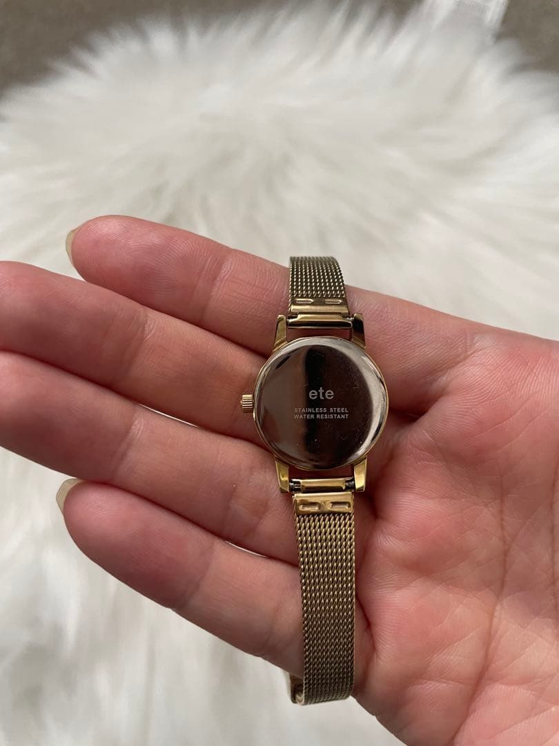 【超美品】ete ソーラーウォッチ メッシュベルト