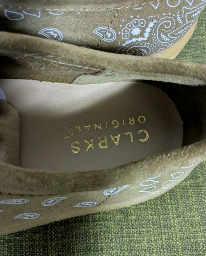 新品未使用•箱付き　CLARKS WALLABEE ワラビー ペイズリー