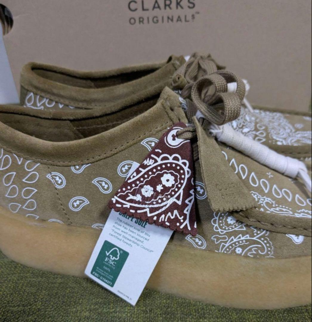 新品未使用•箱付き　CLARKS WALLABEE ワラビー ペイズリー