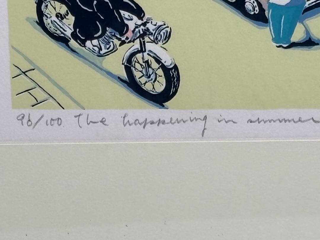 #大熊康夫 シルクスクリーン 直筆サイン　限定番号入り　3点セット 額装