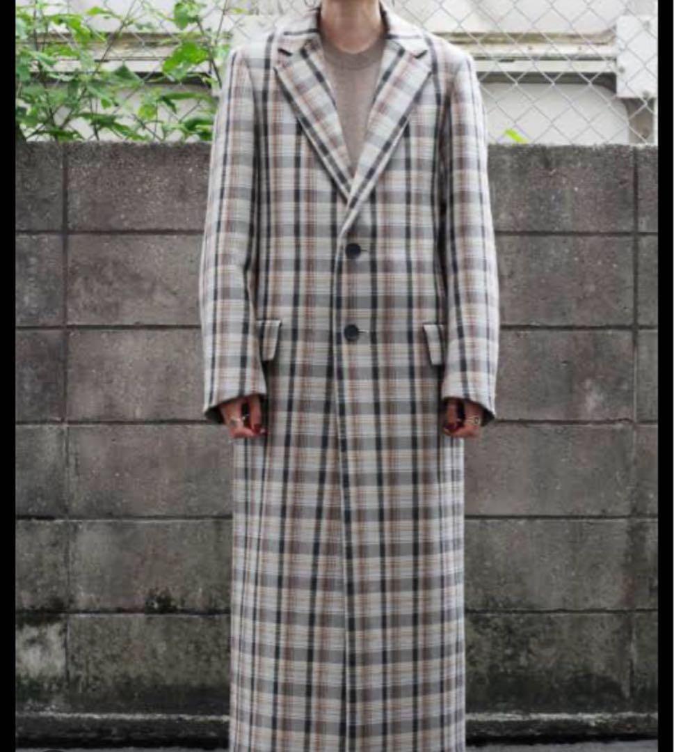 ジャケット・アウター DOUBLE FACE CHECK CHESTERFIELD COAT