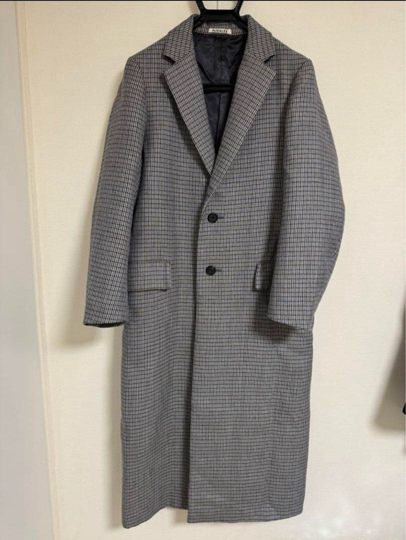 ジャケット・アウター DOUBLE FACE CHECK CHESTERFIELD COAT