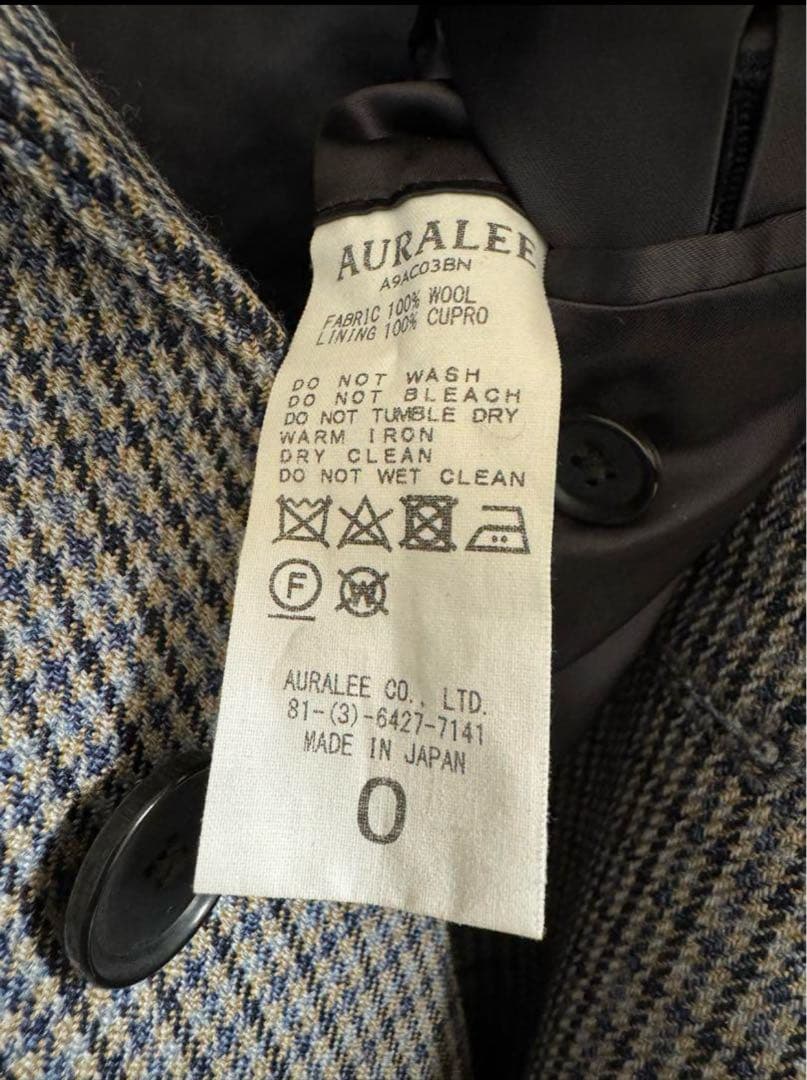 ジャケット・アウター DOUBLE FACE CHECK CHESTERFIELD COAT