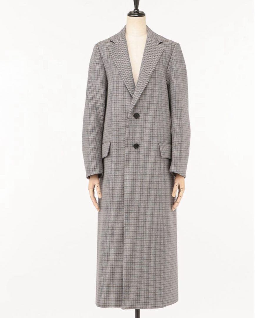 ジャケット・アウター DOUBLE FACE CHECK CHESTERFIELD COAT