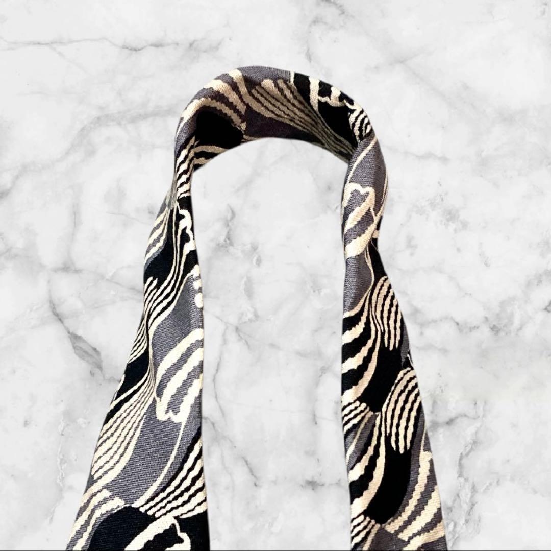 FRANCO BASSI/フランコバッシ ネクタイ グレー 総柄