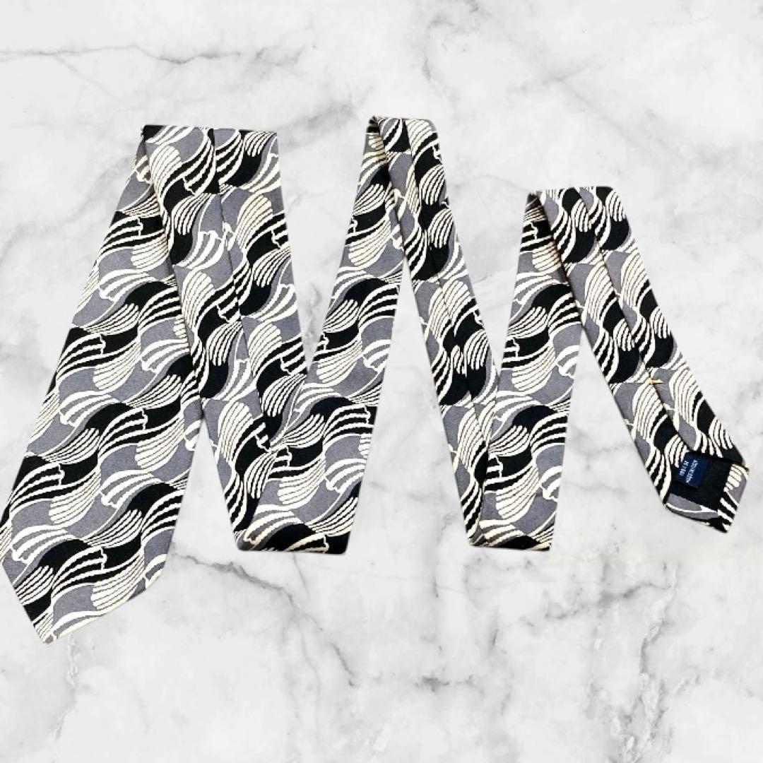 FRANCO BASSI/フランコバッシ ネクタイ グレー 総柄