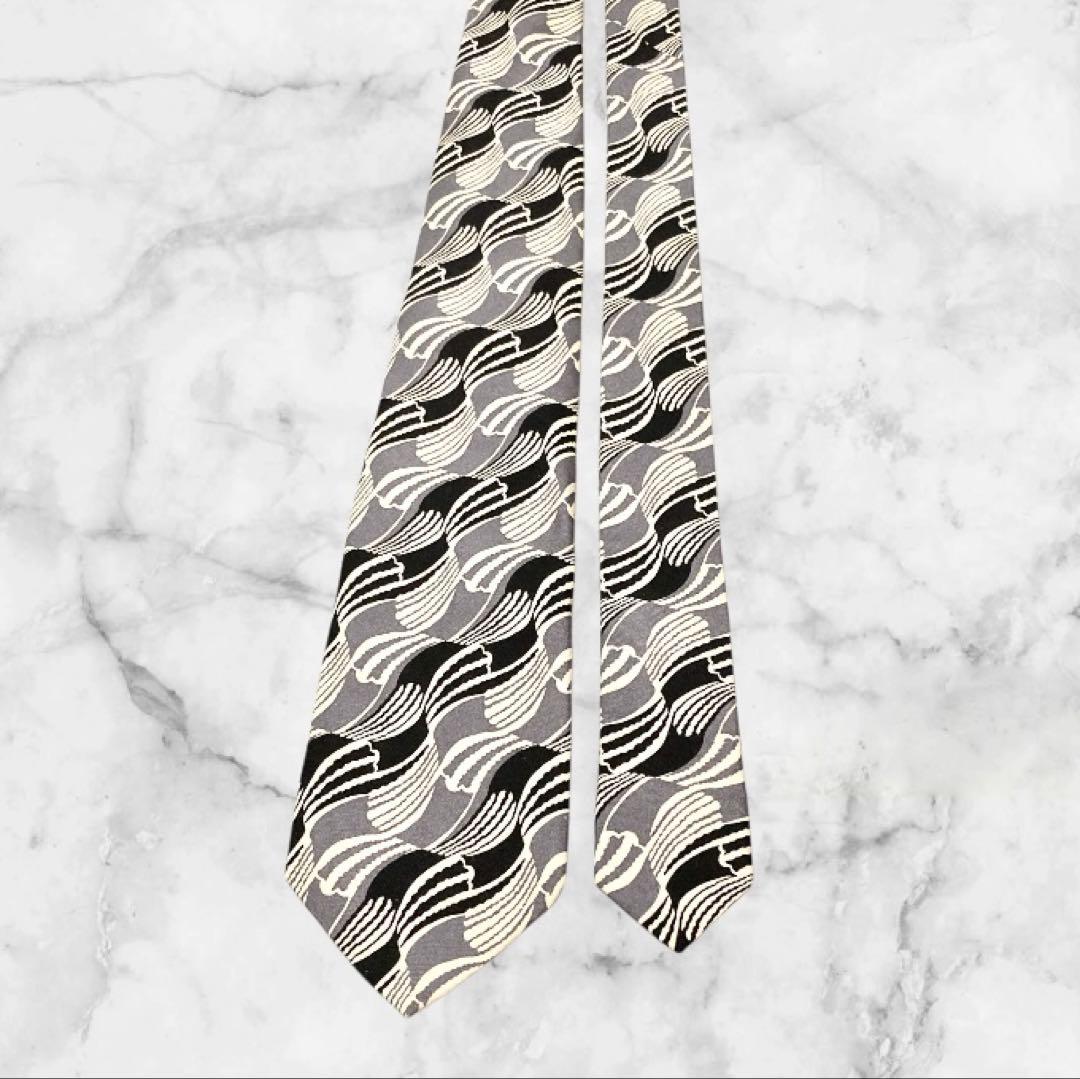 FRANCO BASSI/フランコバッシ ネクタイ グレー 総柄