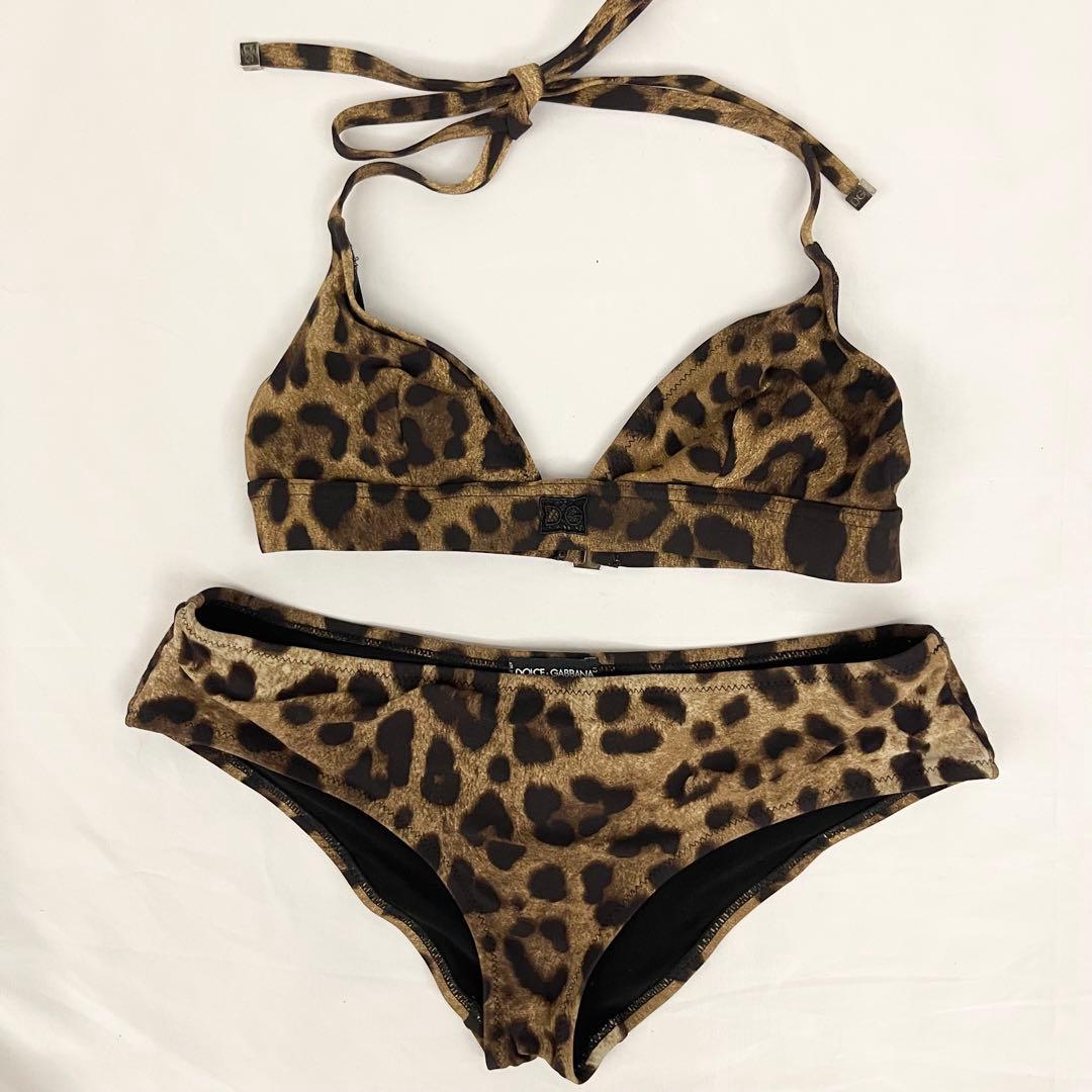 ドルチェ＆ガッバーナ D＆G 水着 ビキニ レオパード ヒョウ柄