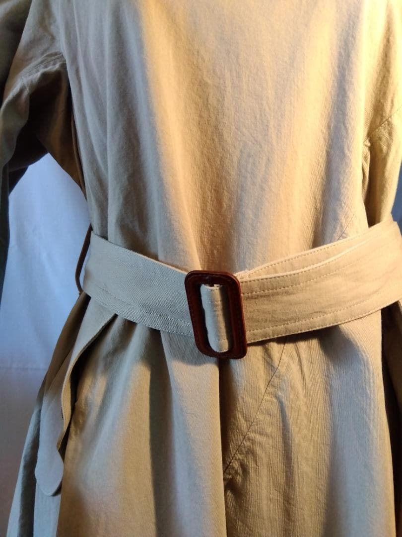 【新品】儀右ヱ門KURUMI ベルト付きワンピ　サイズフリー　一部久留米絣