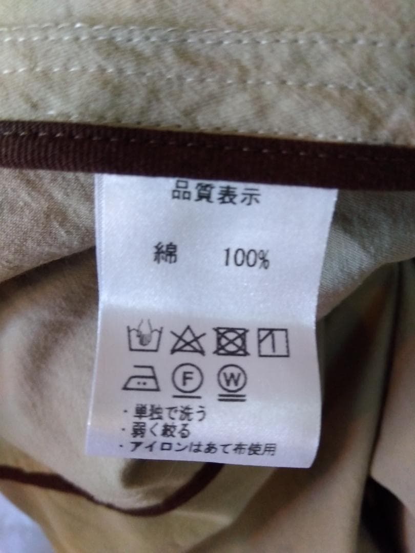 【新品】儀右ヱ門KURUMI ベルト付きワンピ　サイズフリー　一部久留米絣