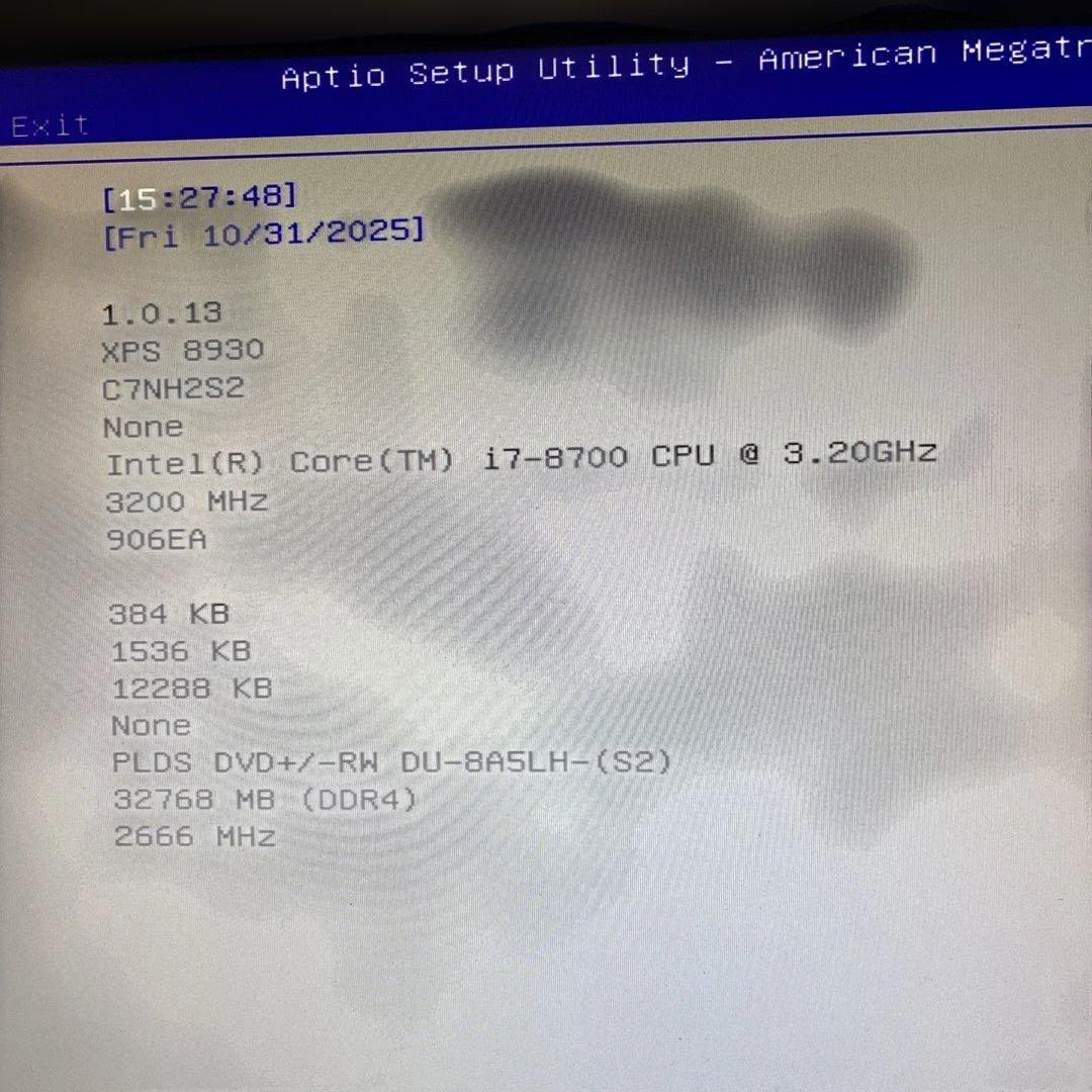 第8世代！Core i7！DELL XPS8930！BIOS確認済み！ジャンク品