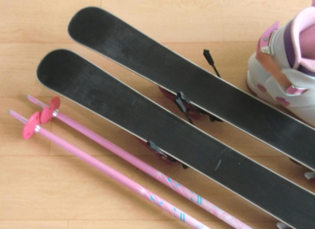 ■■送料無料■KAZAMA■子供用スキーセット■86/18■WAX済■女の子■■