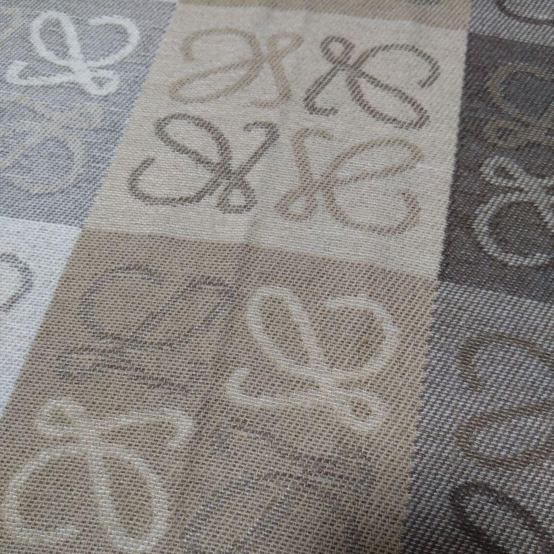 LOEWE マフラー　ロエベ　チェッカーボード