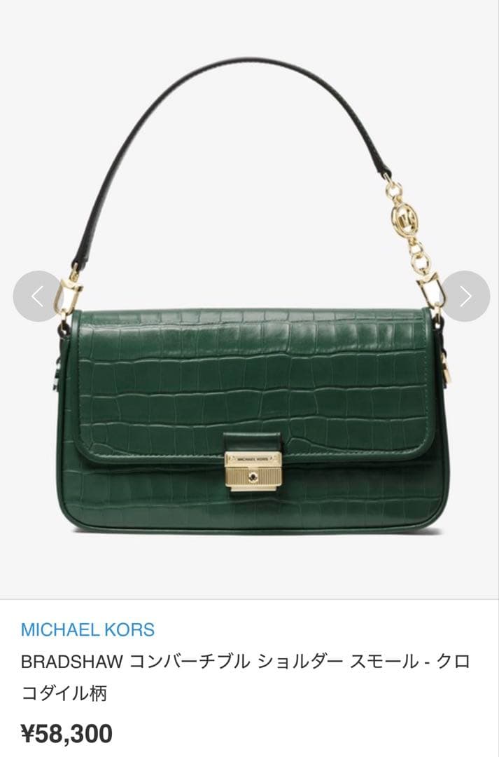 BRADSHAW コンバーチブル ショルダー スモール - クロコダイル柄