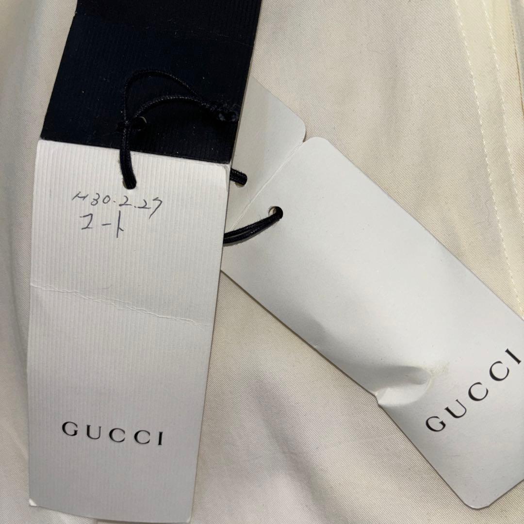 美品【GUCCI 】黒 チェスターコート パールボタン　size40細身