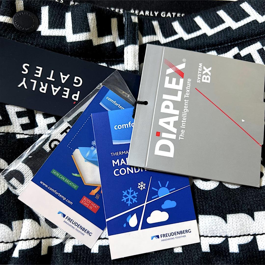 パーリーゲイツ 定価3.6万 裏起毛ミドルゲージ天竺 DiAPLEX中綿パンツ