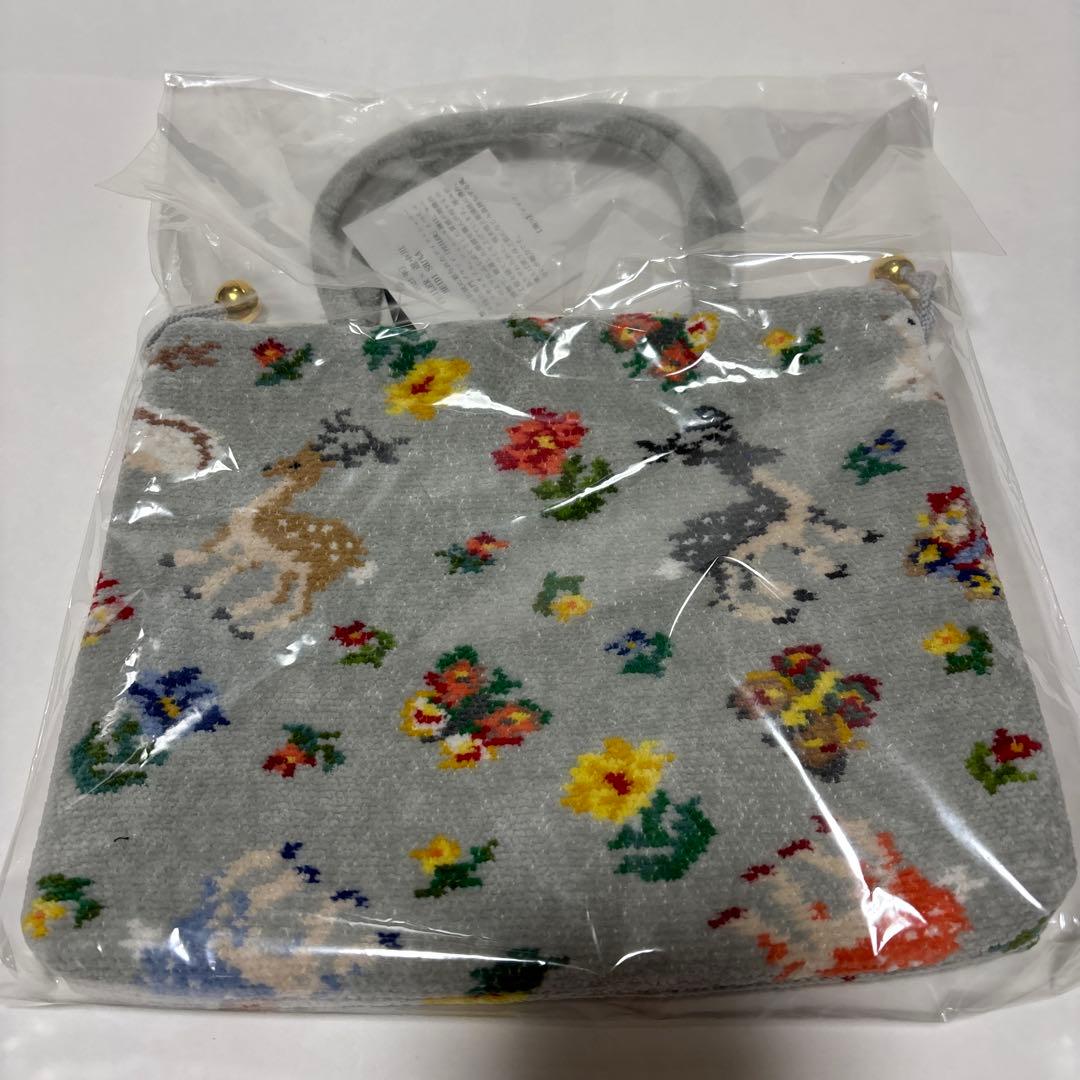 新品　未開封　フェイラー　遊中川コラボ　手つき巾着　グレー(オンライン限定)