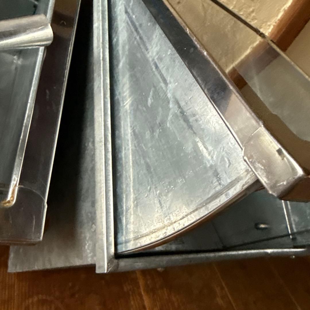 昭和レトロ　駄菓子屋　お菓子屋　スマートケース　2個　ブリキケース　スコップ付き