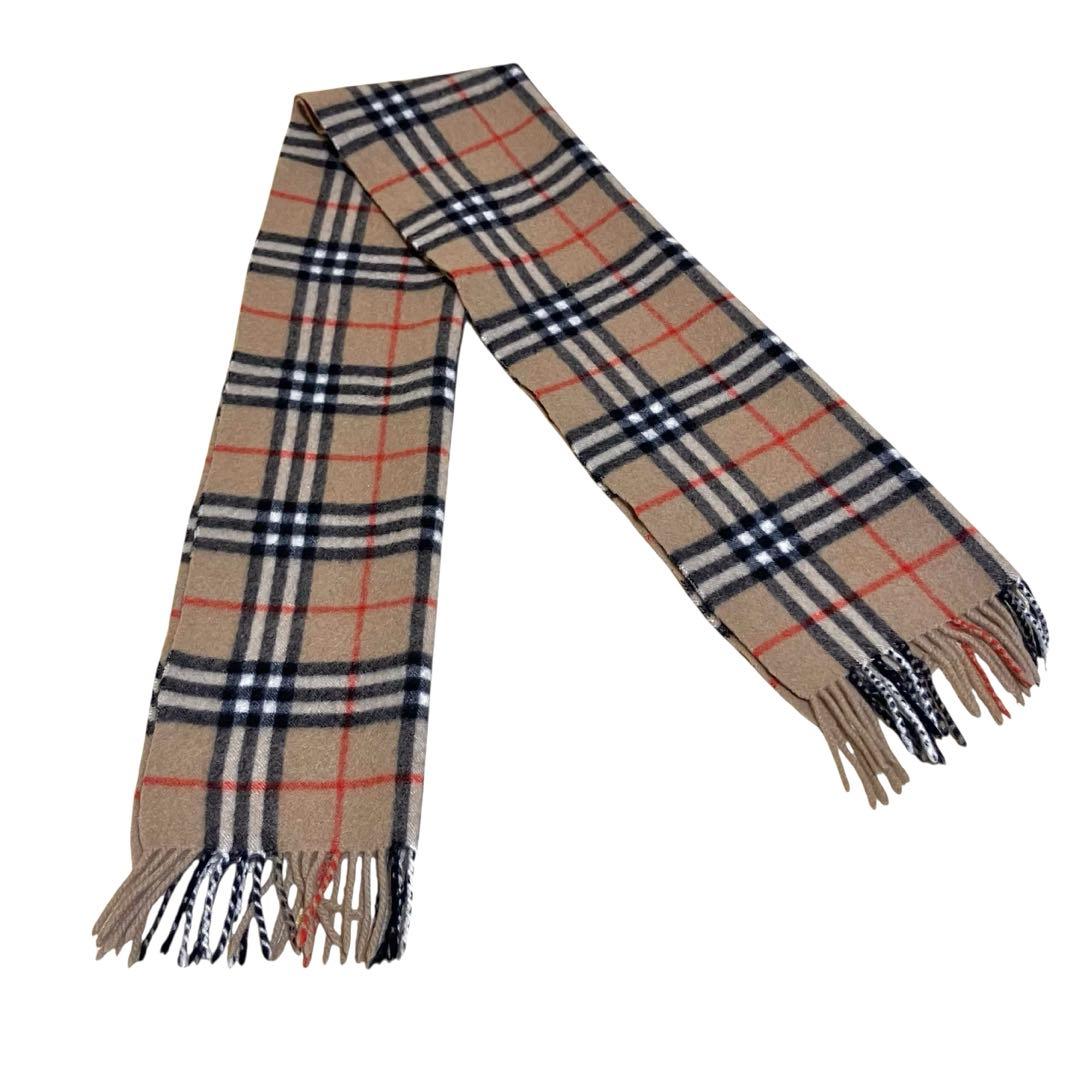 レア✨美品✨バーバリー カシミヤ マフラー ノバチェック 80’s ヴィンテージ