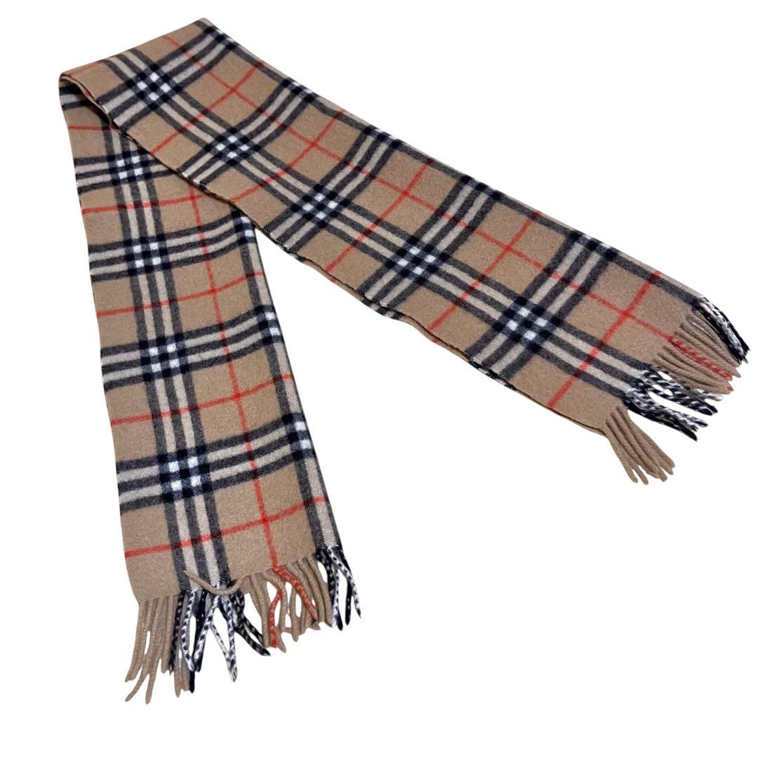 レア✨美品✨バーバリー カシミヤ マフラー ノバチェック 80’s ヴィンテージ