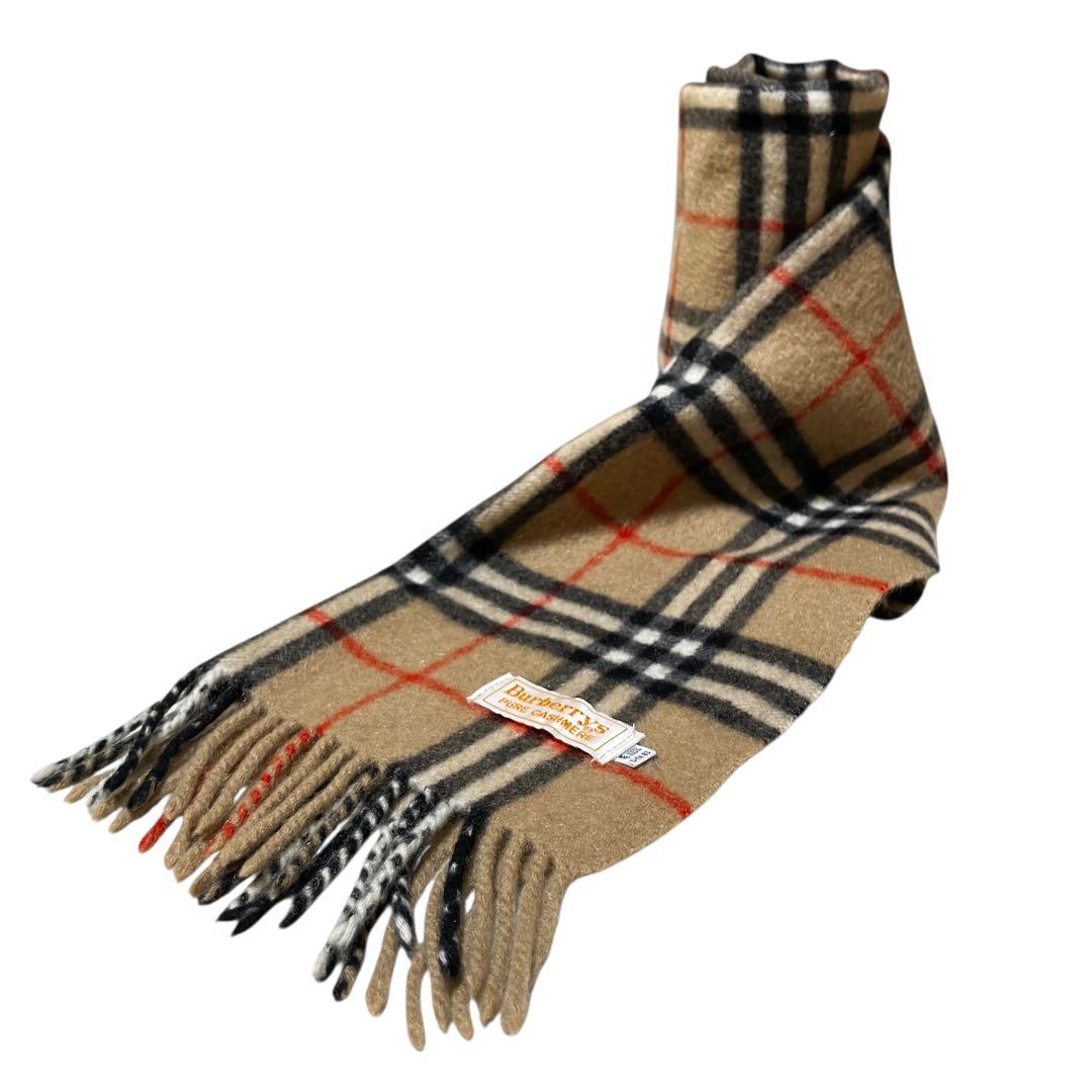 レア✨美品✨バーバリー カシミヤ マフラー ノバチェック 80’s ヴィンテージ
