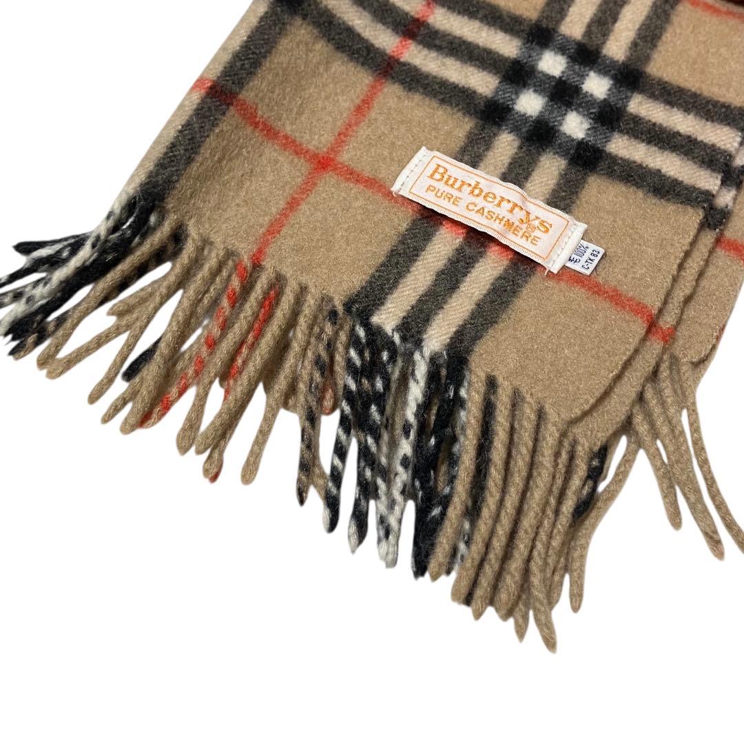 レア✨美品✨バーバリー カシミヤ マフラー ノバチェック 80’s ヴィンテージ