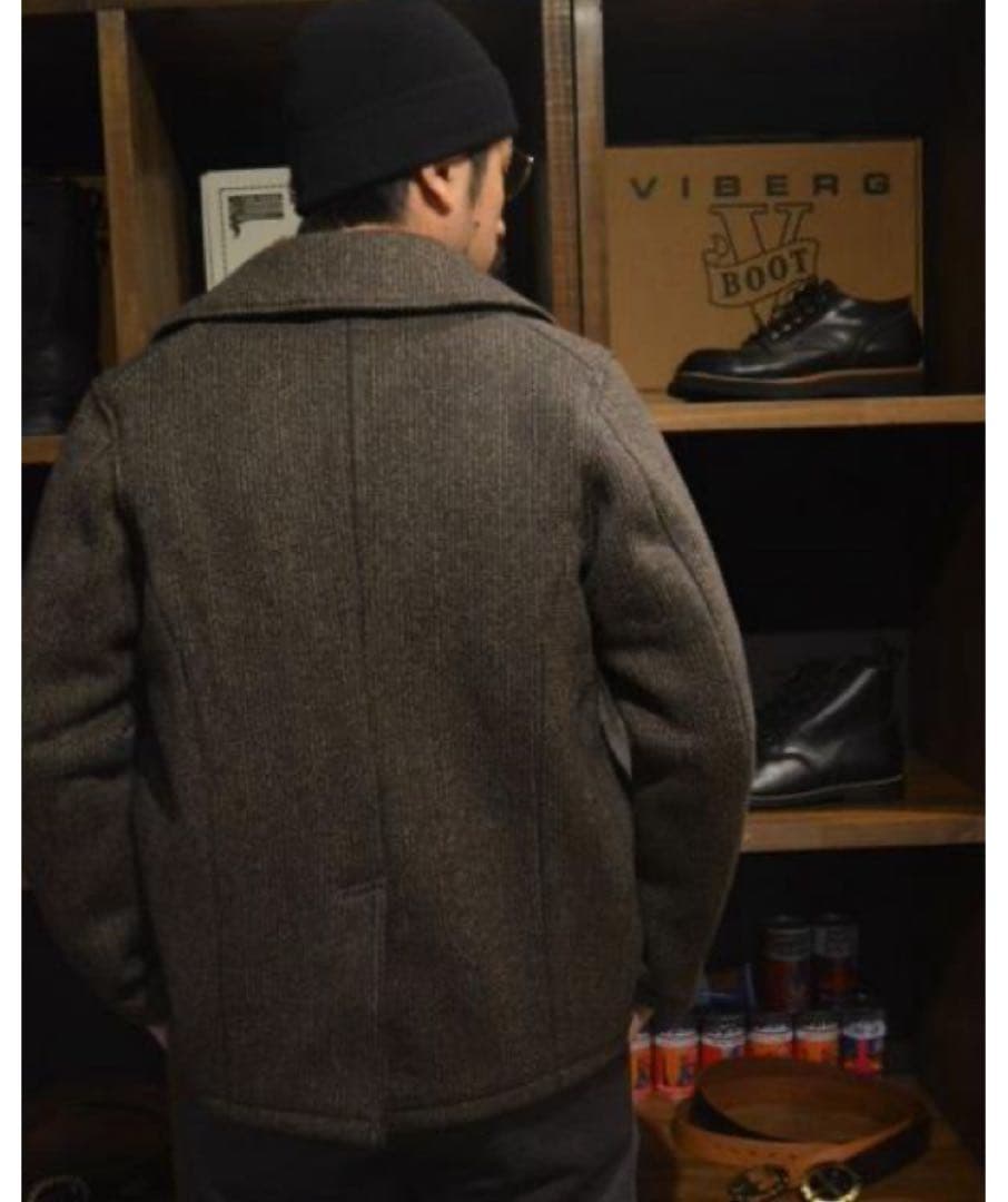 ヤ*ス様 激シブラディアル厚手ブラウンズビーチ ビーチクロス ピーコート40