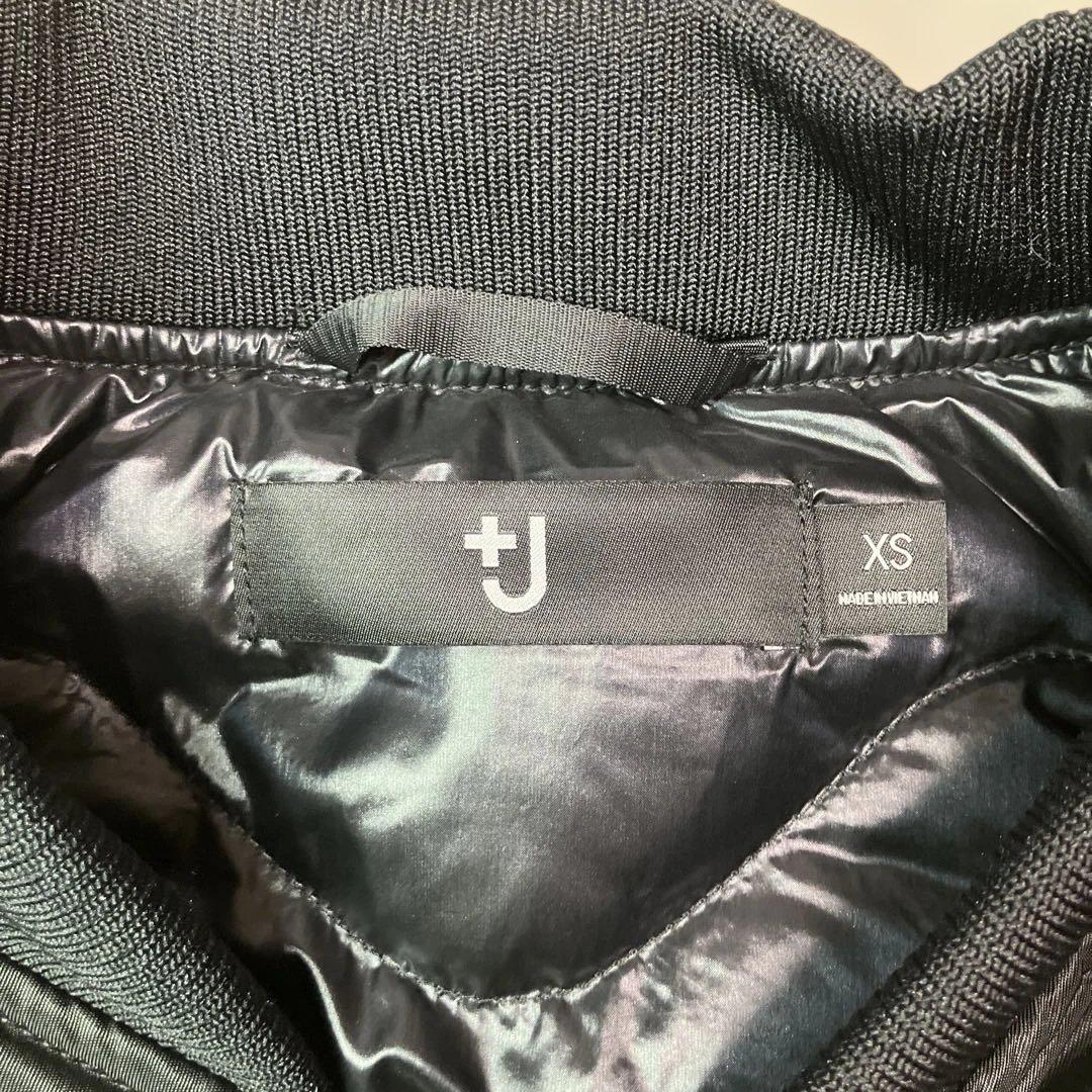 【美品】ユニクロ　UNIQLO ＋J オーバーサイズMA‐1ダウン　黒　XS