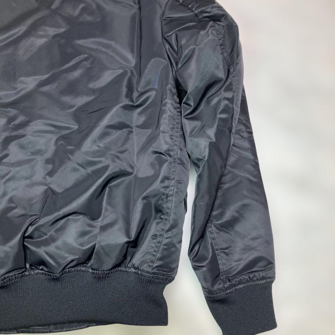 【美品】ユニクロ　UNIQLO ＋J オーバーサイズMA‐1ダウン　黒　XS