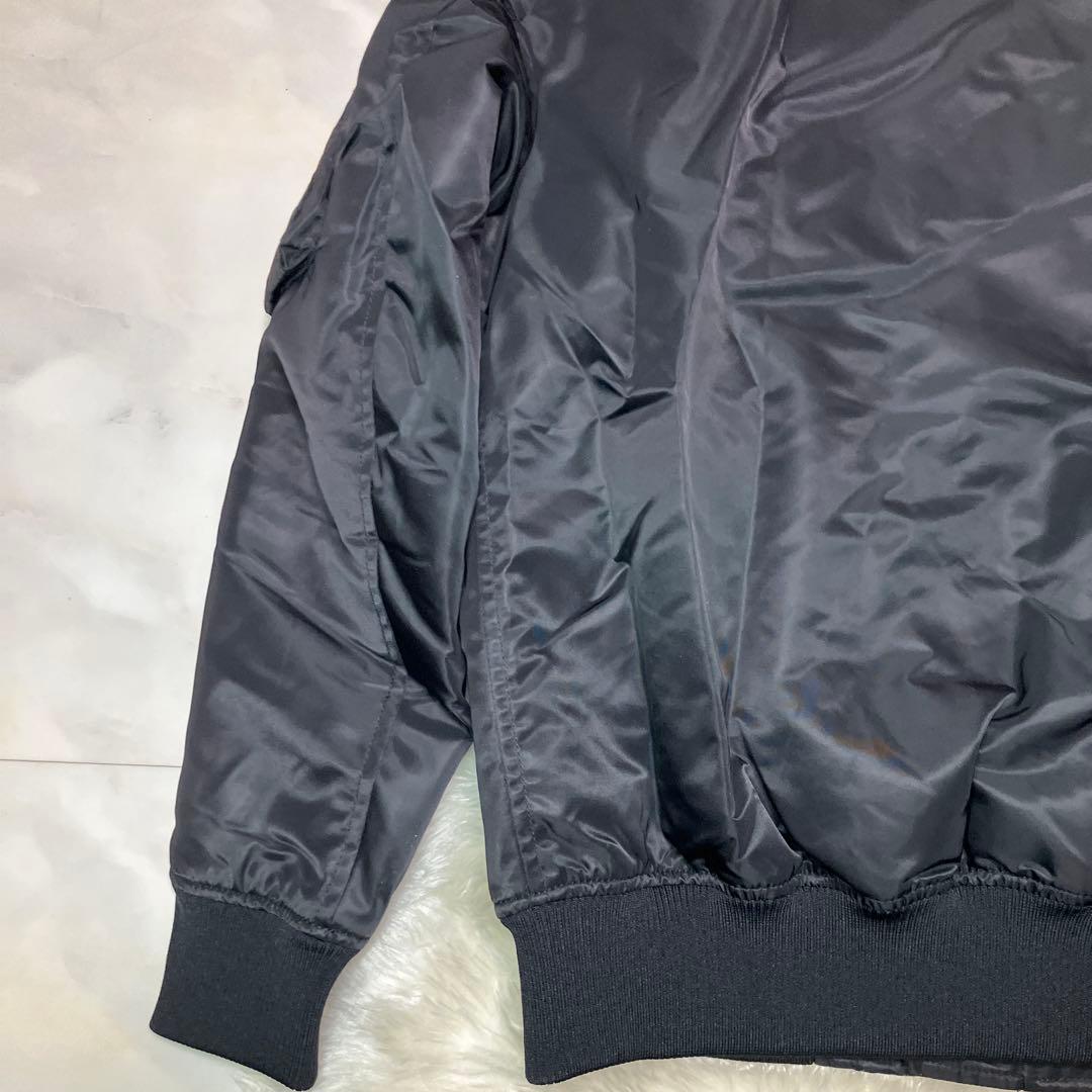 【美品】ユニクロ　UNIQLO ＋J オーバーサイズMA‐1ダウン　黒　XS