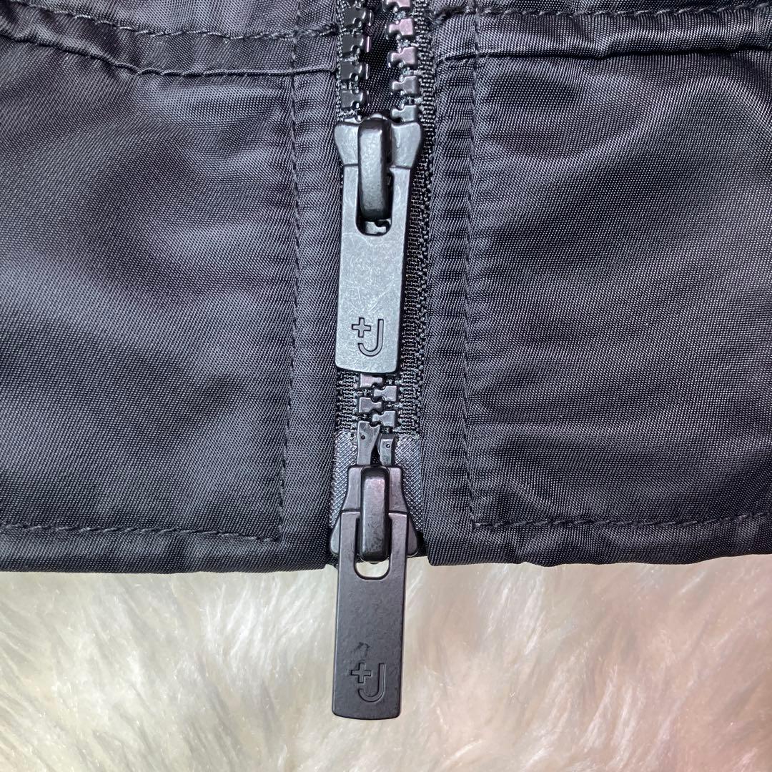 【美品】ユニクロ　UNIQLO ＋J オーバーサイズMA‐1ダウン　黒　XS