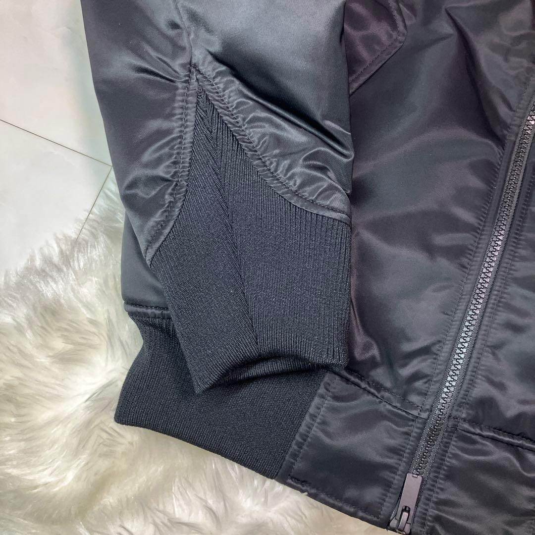 【美品】ユニクロ　UNIQLO ＋J オーバーサイズMA‐1ダウン　黒　XS