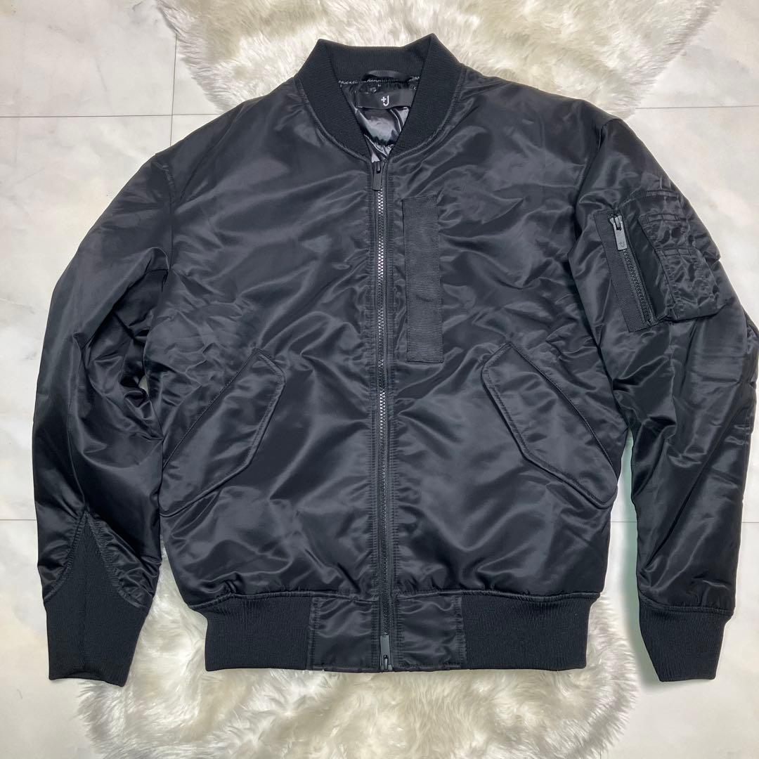 【美品】ユニクロ　UNIQLO ＋J オーバーサイズMA‐1ダウン　黒　XS