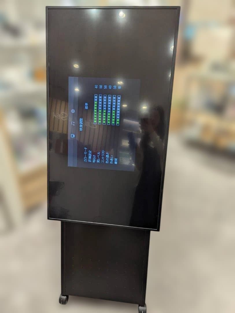 ※本日までで廃棄【美品】SHARPデジタルサイネージディスプレイ＆スタンドセット