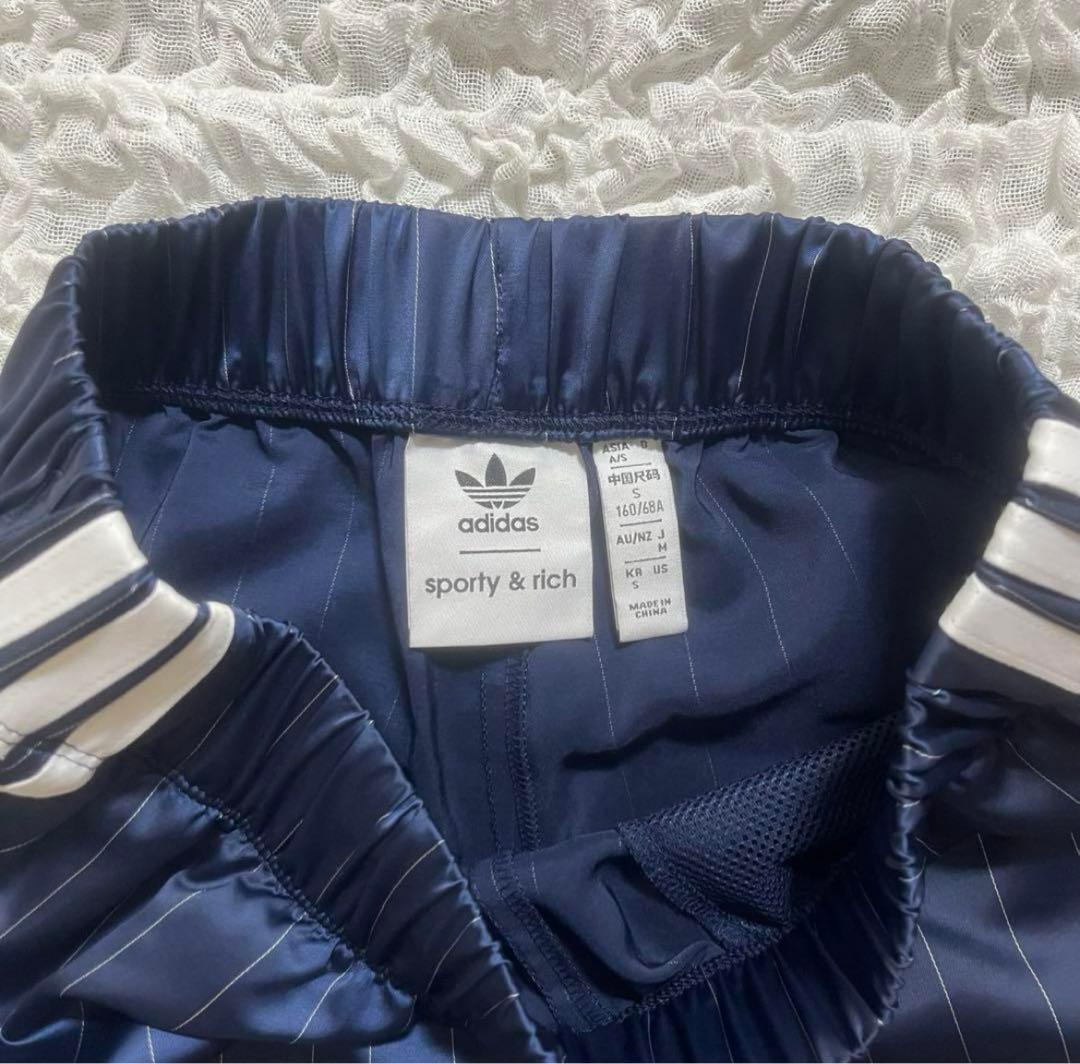 adidas sporty&rich ネイビー ショーツ　XS