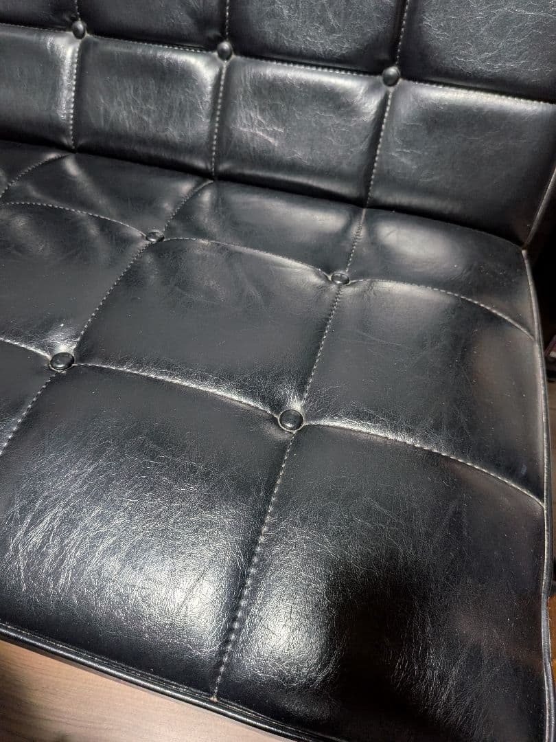 カリモク60 Kチェア 2シーター 2人用 黒 モダン