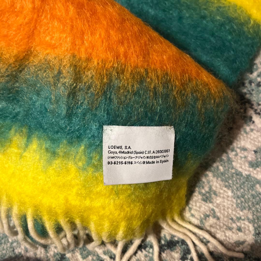 【値下げ】LOEWE ロエベ モヘア マフラー カラフルマフラー グラデーション