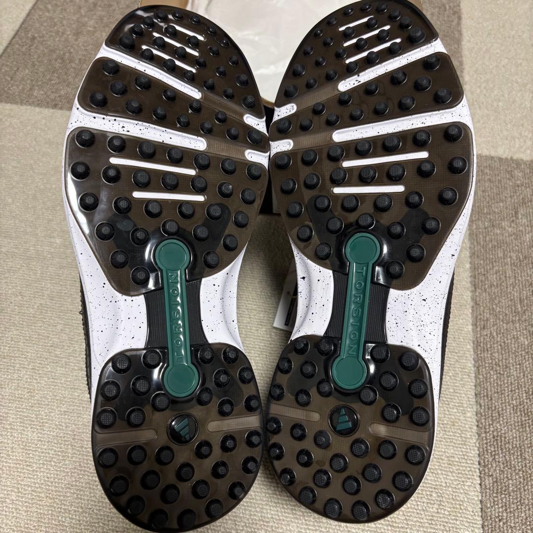 【希少】【新品】アディダス レザーゴルフシューズ スパクレス 27cmブラック